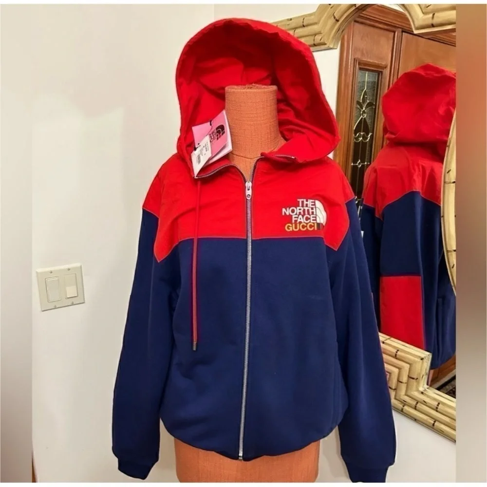 Gucci X North face cotton jacket size XS fits like medium made in Italy